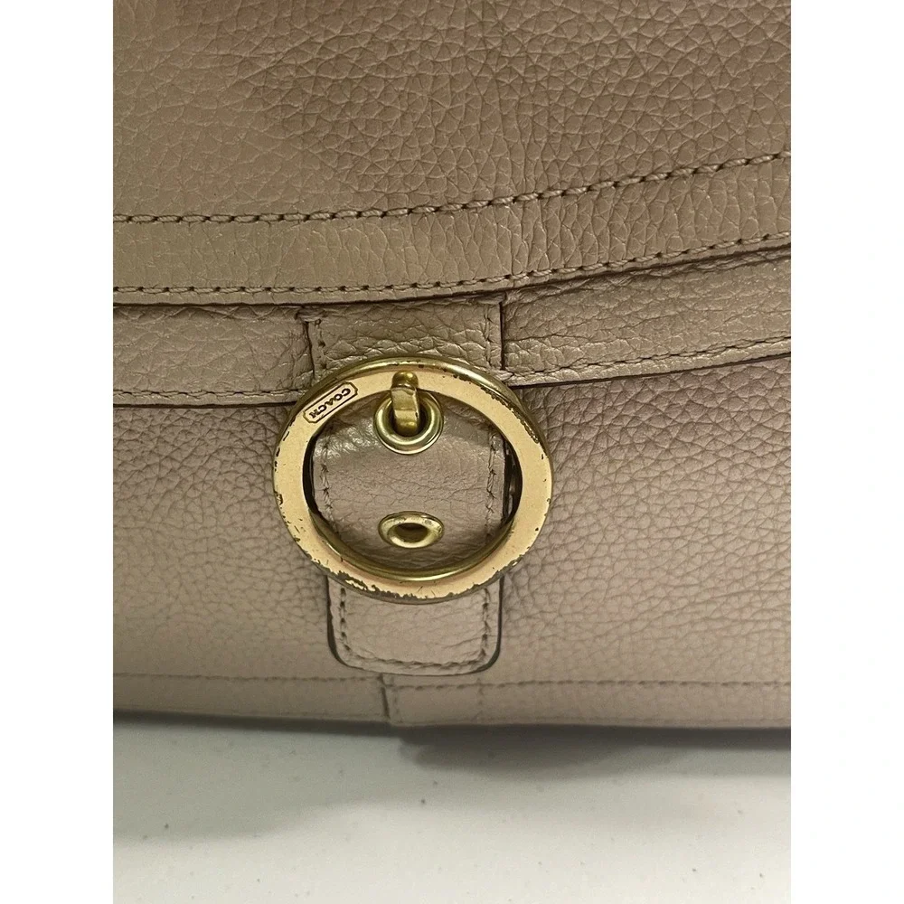 COACH 18889 PENELOPE Champagne Pearl Gold Pebbled Hobo Slouch 2011 FREE SHIPPING